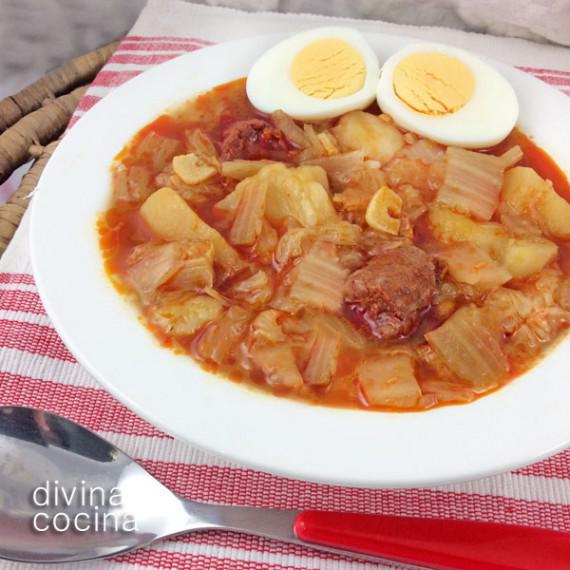 pote de repollo y chorizo pote de repollo y chorizo