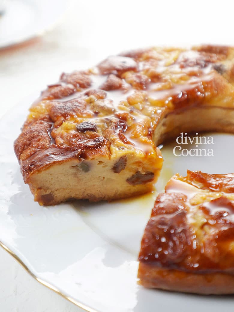 pudding casero con frutas pudding casero con frutas