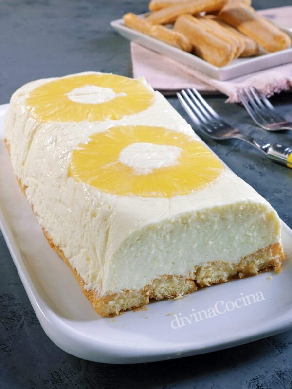 Pudin de piña en conserva sin horno