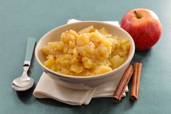 Puré de manzanas para guarnición