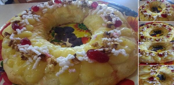 Que delicia XDiooos … !!!! esa Rosca con crema pastelera tiene ese color perfecto