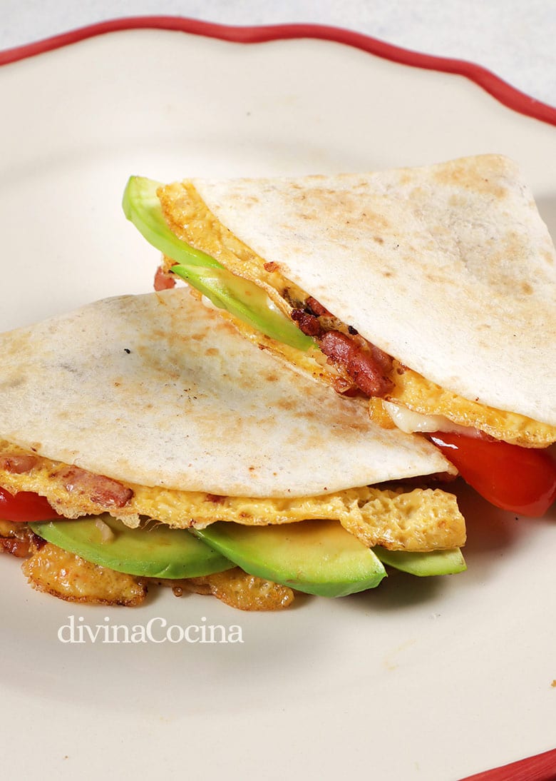 quesadilla de aguacates con tortilla quesadilla de aguacates con tortilla