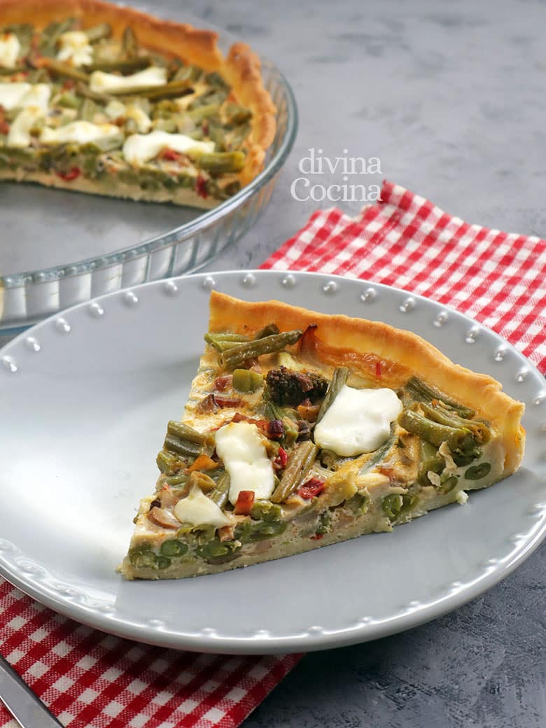quiche de verduras y queso