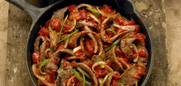 Receta de Bistec al albañil