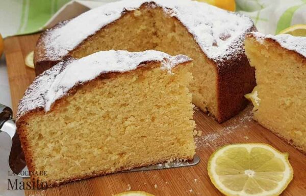 Receta de Bizcocho de yogur de limón esponjoso