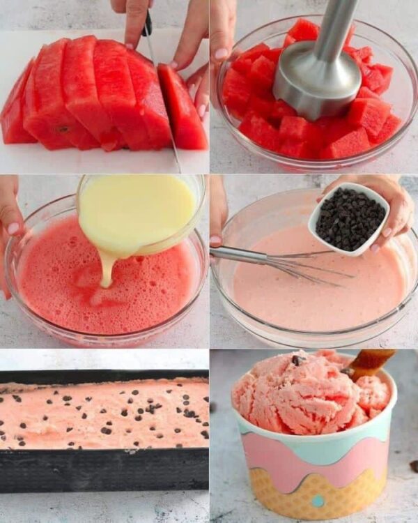 Receta de Helado de sandía