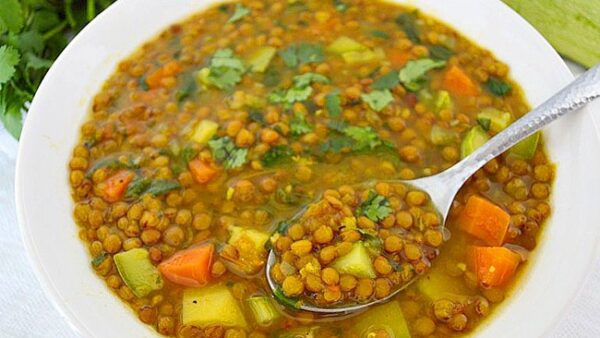Receta de Sopa de lentejas fácil