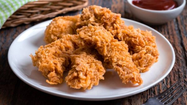 Receta de Tiras de pollo crujientes