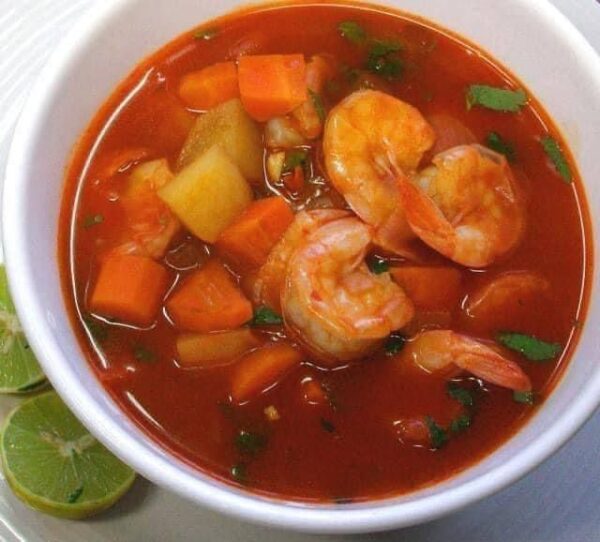 Receta de caldo de camarones