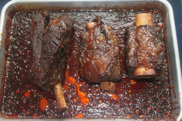 Receta de costilla de ternera estofadas en salsa de vino tinto