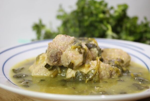 Receta de costillas de cerdo con verdolagas