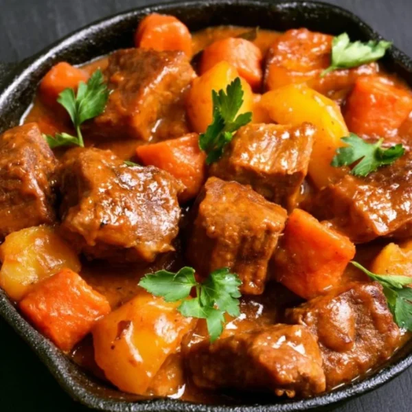 Receta de estofado de res con papas