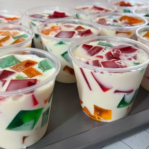 Receta de gelatina de mosaico paso a paso