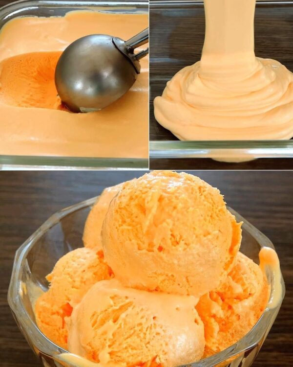 Receta de helado de naranja casero