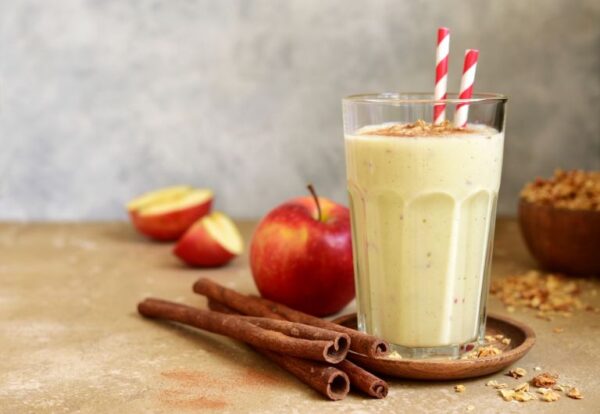 Receta de licuado de manzana canela y avena