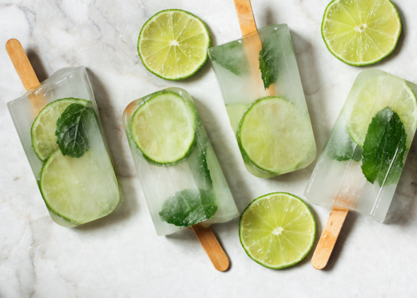 Receta de mojito popsicles