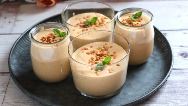 Receta de mousse de turron