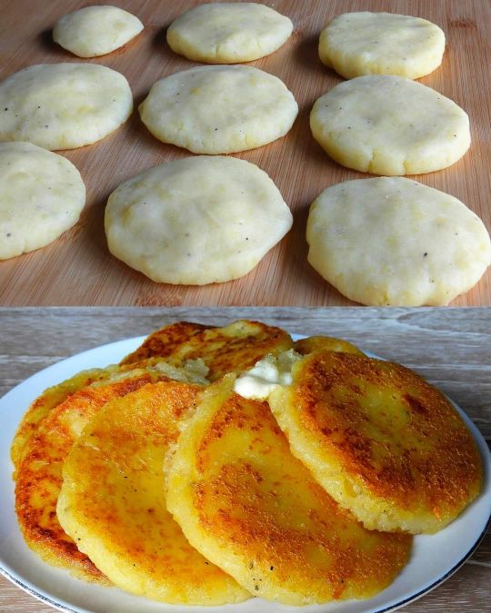 Receta de panqueques de papas