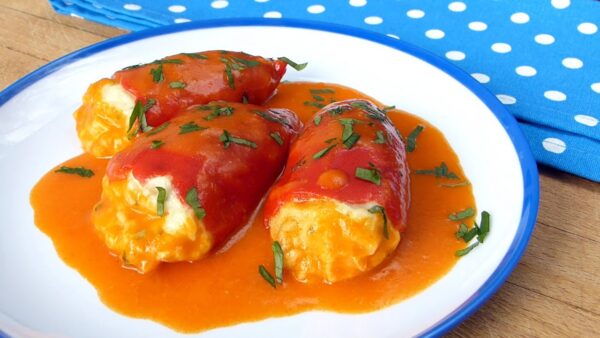 Receta de pimientos rellenos de bacalao