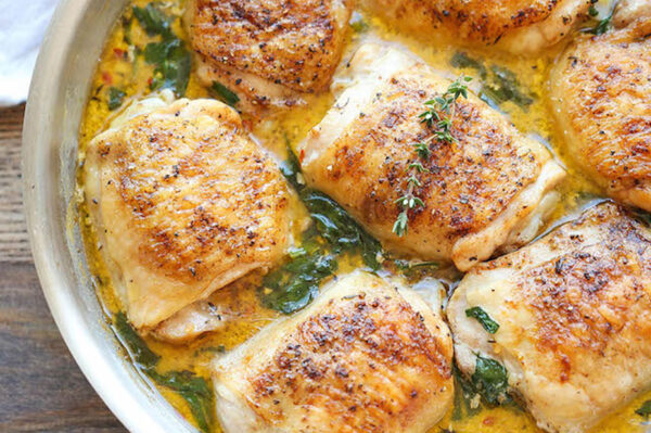 Receta de pollo a la mantequilla