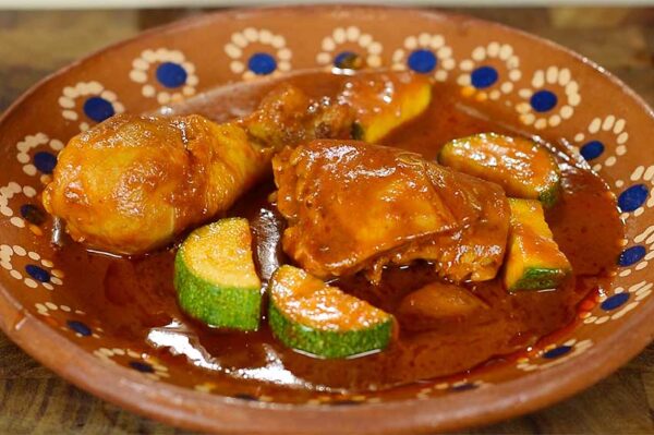 Receta de pollo en chile morita