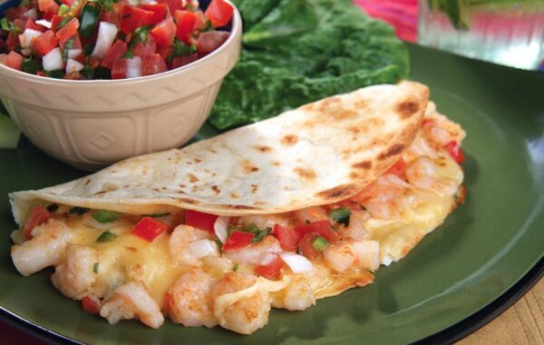 Receta de quesadillas de camarones