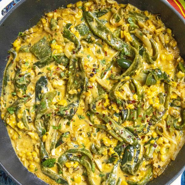 Receta de rajas poblanas