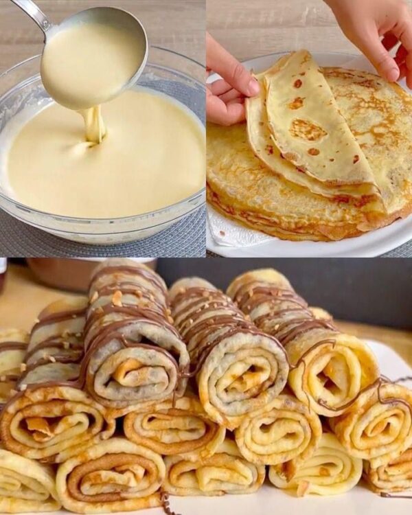 Receta de rollitos de crepes