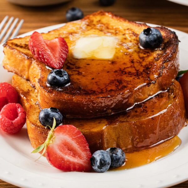 Receta de tostadas francesas con frutas