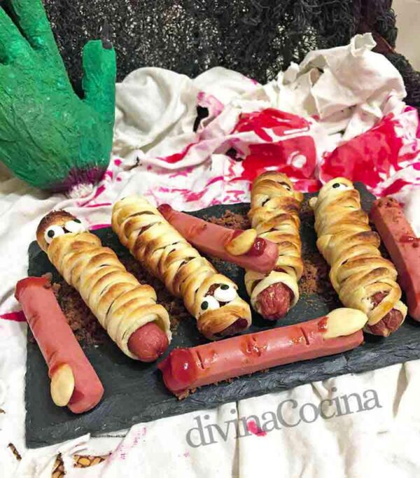 Recetas con salchichas para Halloween