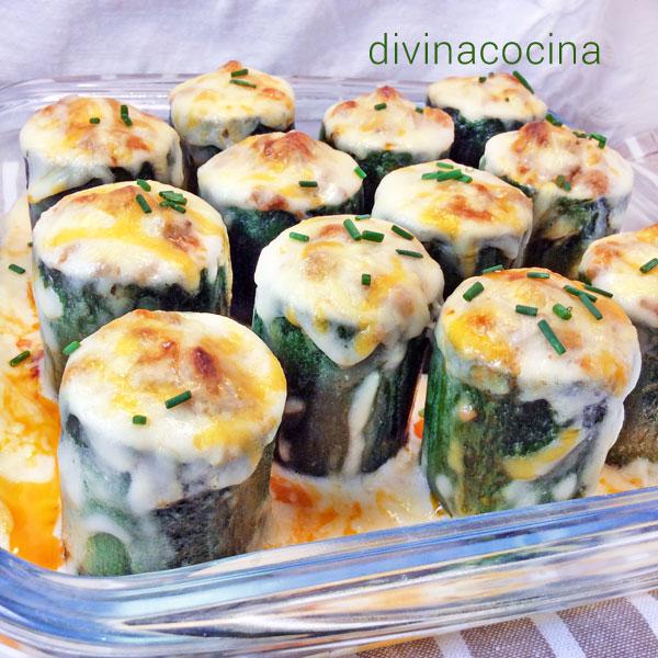 cestas de calabacines rellenos cestas de calabacines rellenos