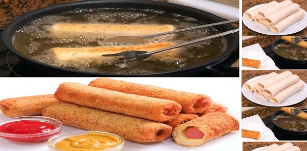 Rollitos de Salchicha y Queso, Hot Dog súper deliciosos! Si te gusta dinos HOLA y dale a Me Gusta MIREN…