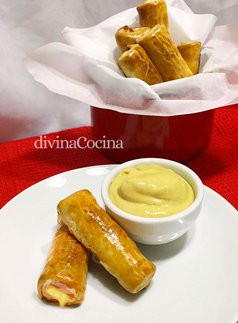 rollitos de jamon y queso con obleas rollitos de jamon y queso con obleas