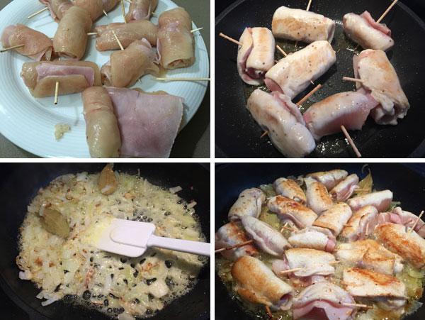 rollitos de pollo en salsa paso a paso rollitos de pollo en salsa paso a paso