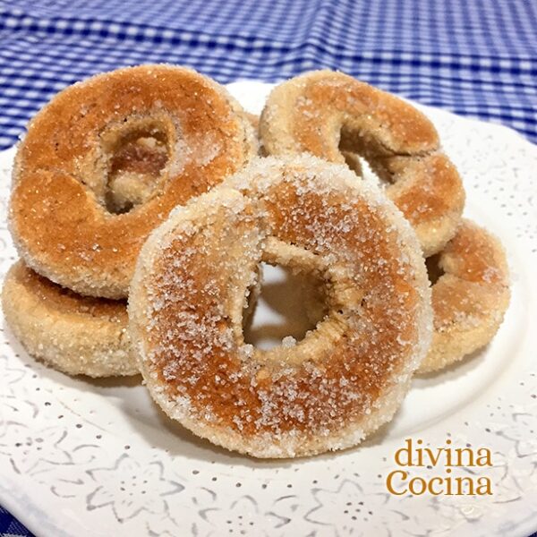 Rosquillas de plátano al horno