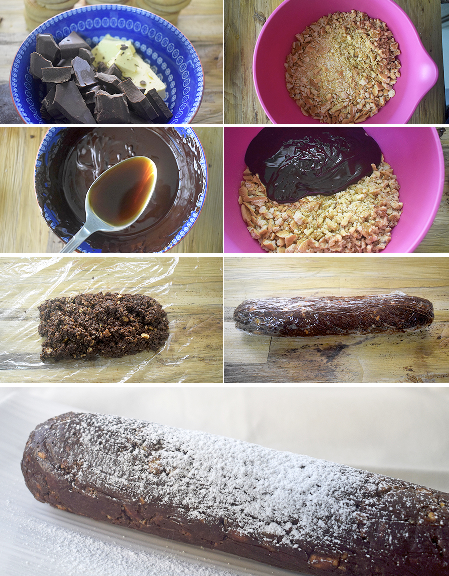 salchichon de chocolate salchichon de chocolate