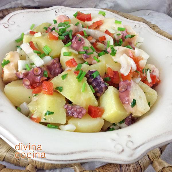 Salpicón de pulpo con patatas