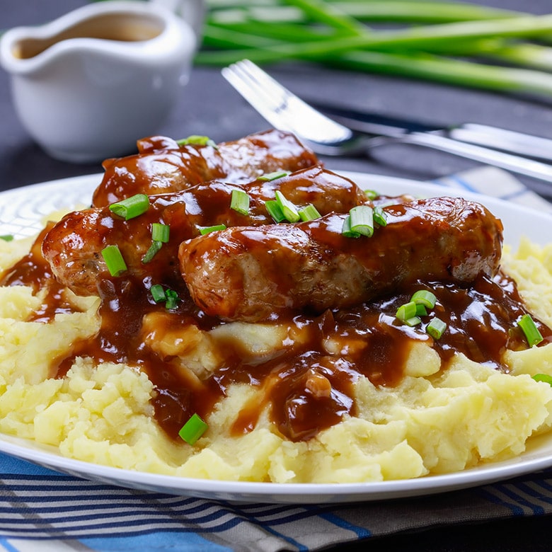 salsa gravy salchichas salsa gravy salchichas