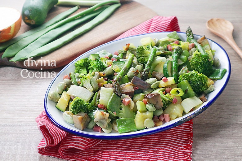 salteado de verduras con jamon salteado de verduras con jamon