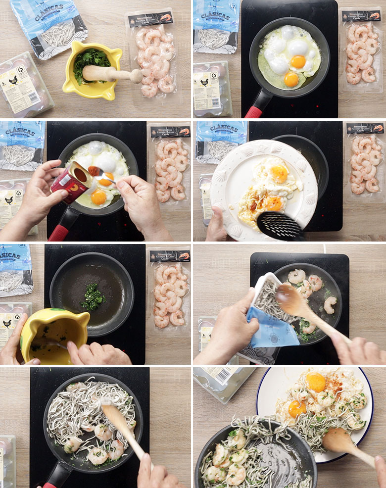 huevos, gulas y langostinos paso paso huevos, gulas y langostinos paso paso