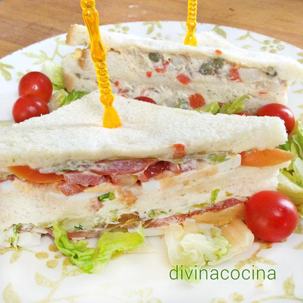 Sándwich vegetal, varias ideas