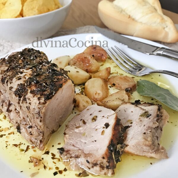 Solomillo de cerdo al orégano