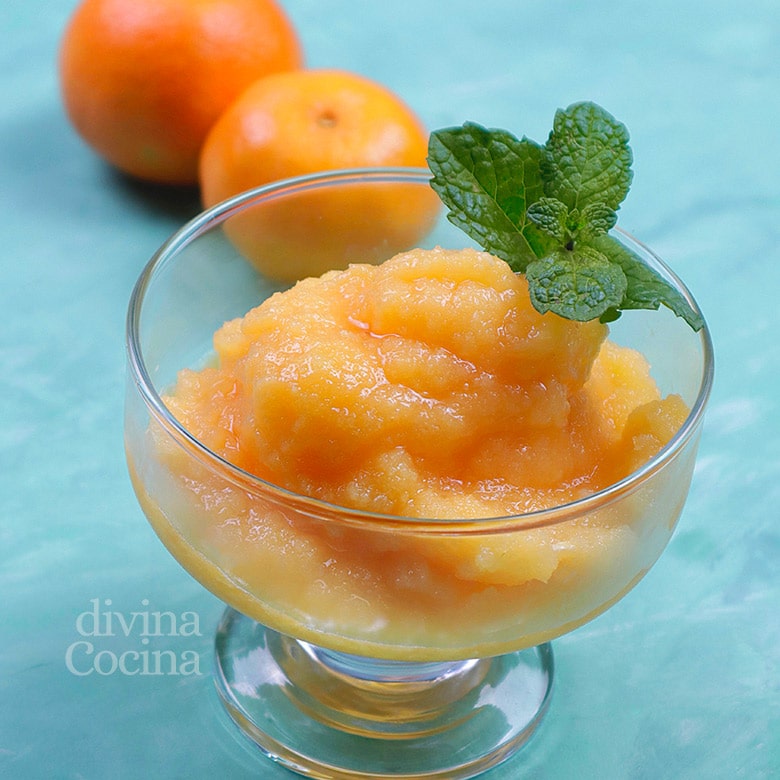 sorbete de mandarina