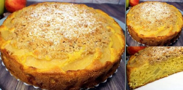 TARTA DE MANZANA MUY CREMOSA (POCOS INGREDIENTES) Si te gusta dinos HOLA y dale a Me Gusta MIREN…