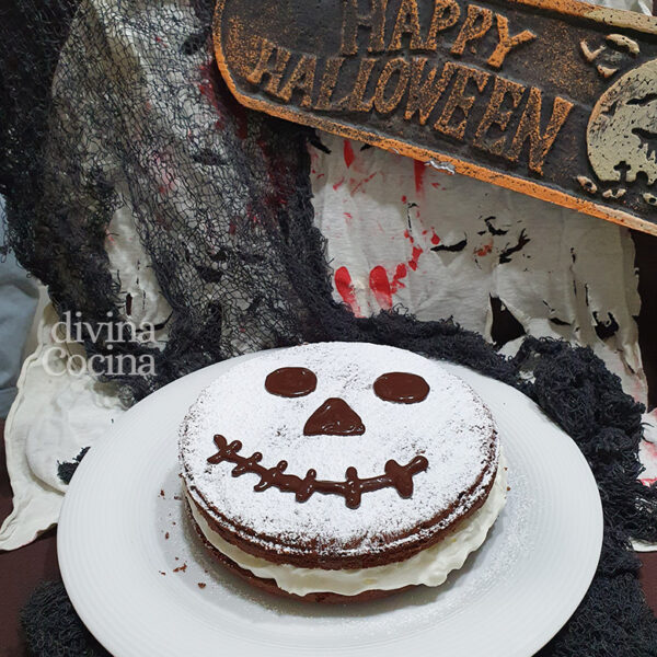 Tarta Halloween de chocolate