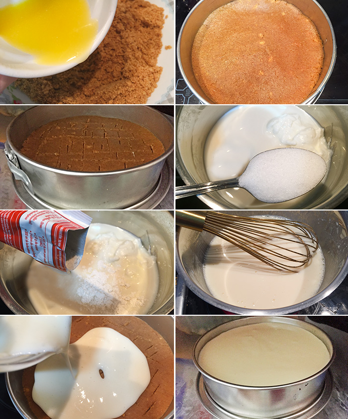 tarta de cuajada y yogur paso a paso