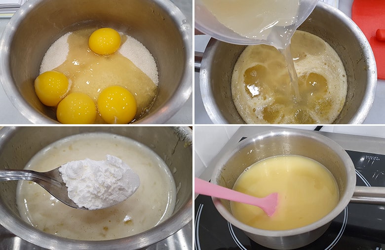 crema de limon paso paso