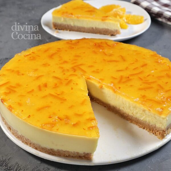 Tarta de naranja fácil sin horno