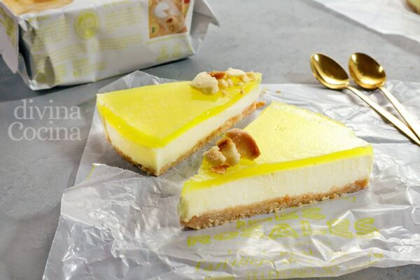 Tarta de queso con base de tortas de Inés Rosales