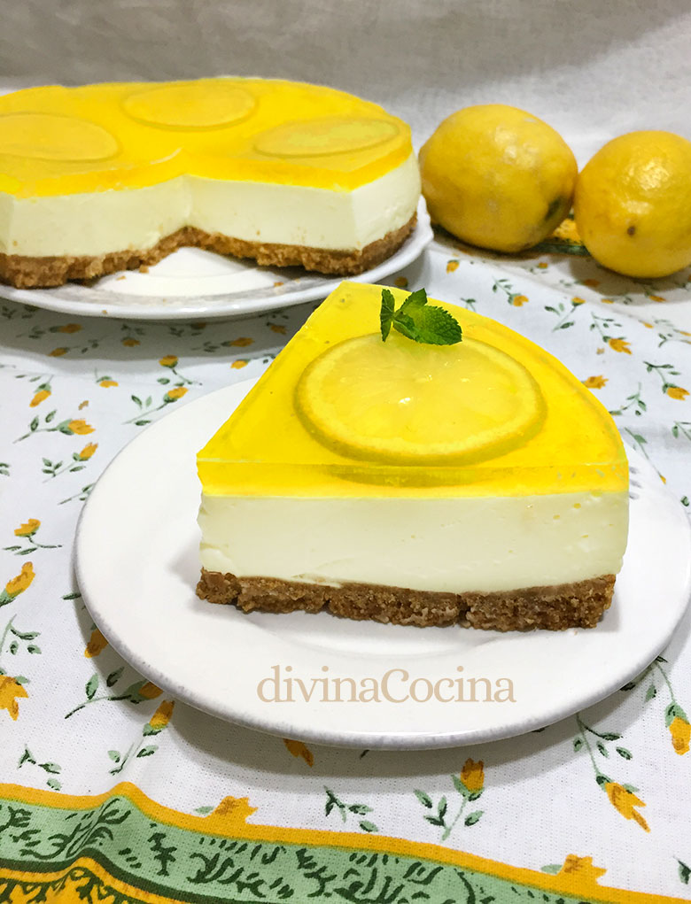 tarta de queso y limon